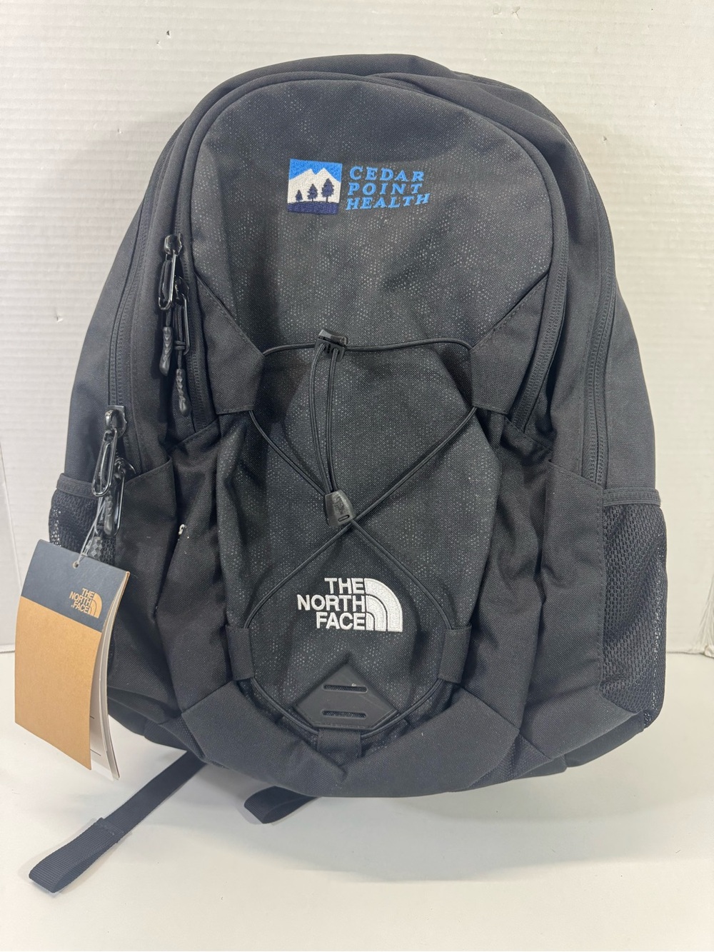 The North Face groundwork Black Backpack with Cedar Point Health Embroidery